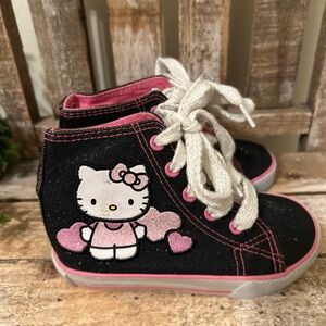 Hello Kitty Girl's Fashion Sneakers HK Gwen Hi-Top Shoes Size 7C